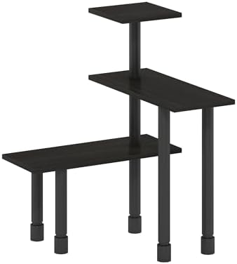 Furinno Turn-N-Tube Kitchen Countertop Organizer, 3-Tier Corner Countertop Organizer Shelf, Corner Shelf, for Kitchen, Pantry, Organizers and Storage, Espresso - Image 5