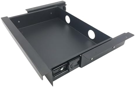 Under Desk Mounted Sliding Pull-out Drawer, W 15.3" x D 8.8" by Unknown