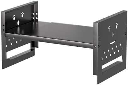 Adjustable Top Storage Shelf for Refrigerator or Washer, Dryer Countertop, Expandable Storage Shelves for Kitchen, Laundry Room and Dorm Room (Gray) by Ipotivespaceorganization