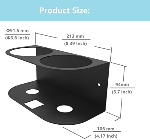 2 Spray Bottles Holder, Steel Wall Mount Storage Organizer - Image 2