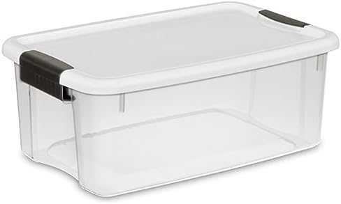 Sterilite Ultra Latch Box with Lids for Home and Office, 18 Quart, 24-Pack by Sterilite