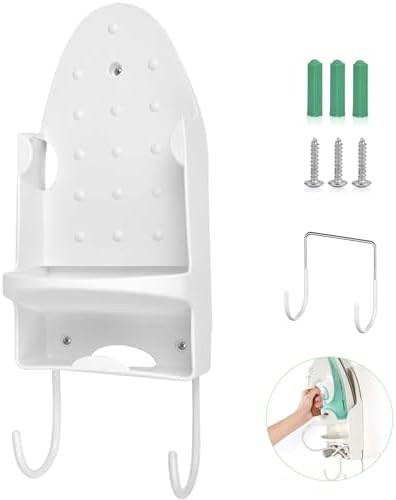 Wall Mounted Ironing Board Rack Electric Iron Holder Household Bathroom Shelf by Oranlife