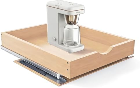 Pull Out Drawers for Cabinet Wood 14.5" Wx22 D Slide Out Organizer by Mobirex