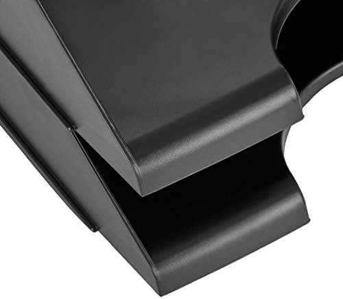Amazon Basics Rectangular Stackable Desk Organizer Office Letter Tray, File Storage, Paper Organizer, Black, 2-Pack - Image 3