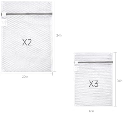 GOGOODA Mesh Laundry Bags for Delicates, 5 Set(3 Medium, 2 XL Large) - Image 4