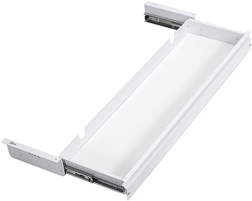 VIVO White Under Desk 33 x 9 in Slide Out Storage Drawer, DESK-DR33-W by VIVO