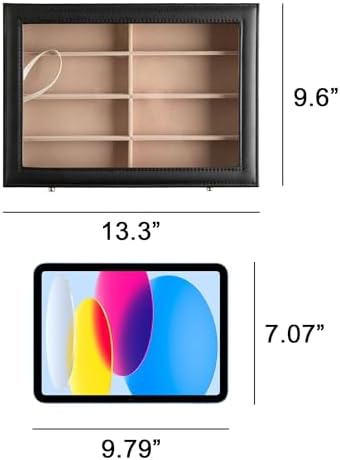 Frebeauty 8-Slot Sunglass Organizer,Sunglass Holder with Clear Lid - Image 4