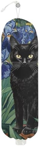 Flower Cat Plastic Bag Holder, Wall Mount Grocery Bag Holder by Unknown