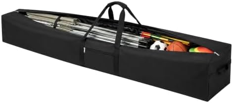1 Pcs 96 x 8 x 8 Inch, 103 L Large Storage Duffle Bag Black by Hubeii