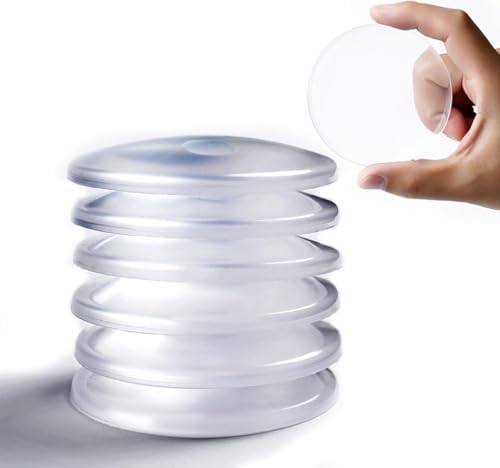 12PCS Door Stoppers for Wall, 3.15" Large Transparent Shield by Unknown