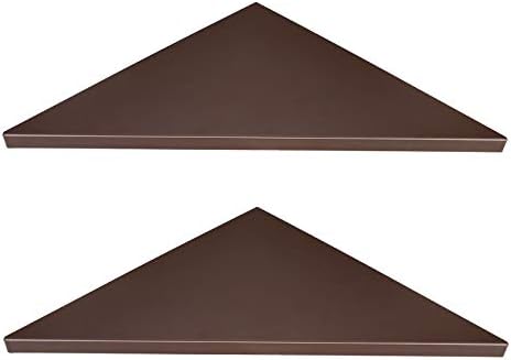 evron Corner Mounting Shelf,Easy to Install Wall Corner Shelf,Frosting Pattern Right-Angled,Set of 2 by evron