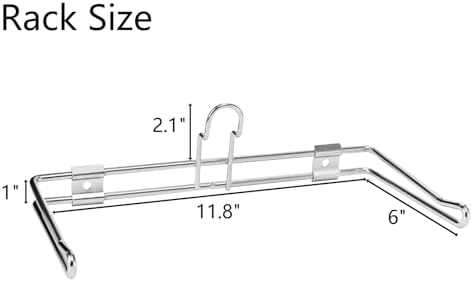 Lawei 2 Pack T-Shirt Bag Rack, Wall Mount Iron T-Shirt Bags Holder for Plastic Bags, Hanging Bag Holder/Dispenser for Grocery Store, Restaurant, Farmers Market, Retail Store and Business, 6 Inch Arms - Image 2