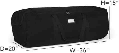 Covermates Storage Duffel Bag, 36" W x 20" D x 15" H, Black - Image 3