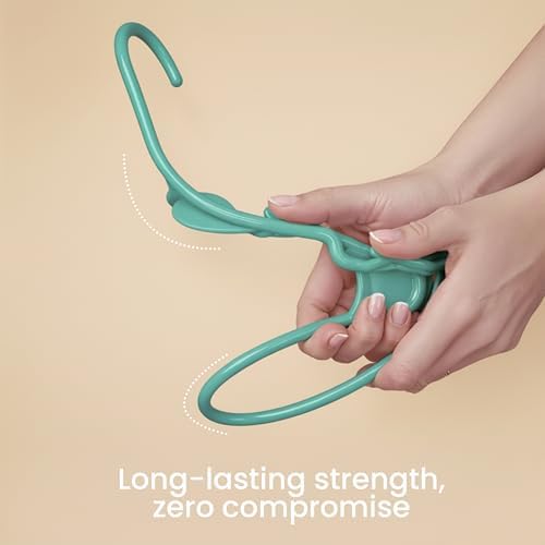 Utopia Home Plastic Hangers 30 Pack – Space Saving Clothes Hanger Aqua - Image 4