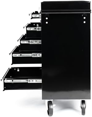 Maxority 7-Drawer Heavy-Duty Rolling Tool Chest Cabinet with Lock Mobile Cart for Garage & Workshop, Black - Image 3