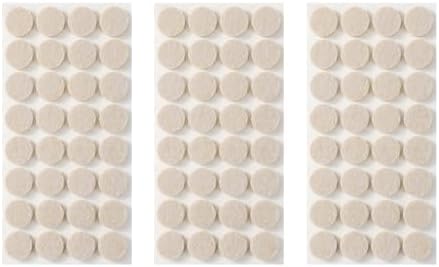 Furnigear Felt Furniture Pads for Hardwood Floors - Self Adhesive Chair Felt Pads, Floor Protector for Furniture Feet, Furniture Sliders Moving Your Furniture Smoothly - Anti Scratch 96 Pcs 3/4" Round by Furnigear