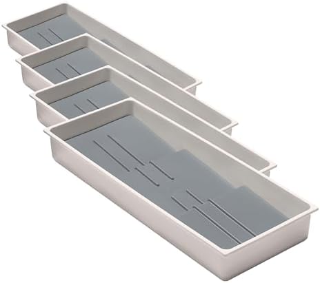 OXO Caddy, Spice Drawer Organizer, White | Good Grips | Compact | Pack of 4 by OXO