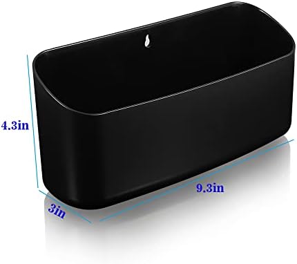 Picowe Magnetic Laundry Storage, Large Lint Holder Bin for Laundry Room, Space-Saving Trash Container Hanging on Dryer, Washer or Wall Mount Trash Bin, M - Black - Image 2