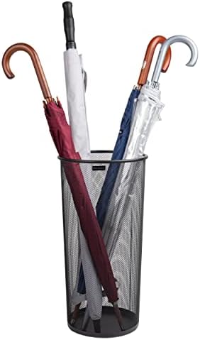 Mind Reader Umbrella Stand, Multi-Purpose Mesh Storage Stand, Organizer for Office and Entryway, Metal Mesh, Black by MindReader