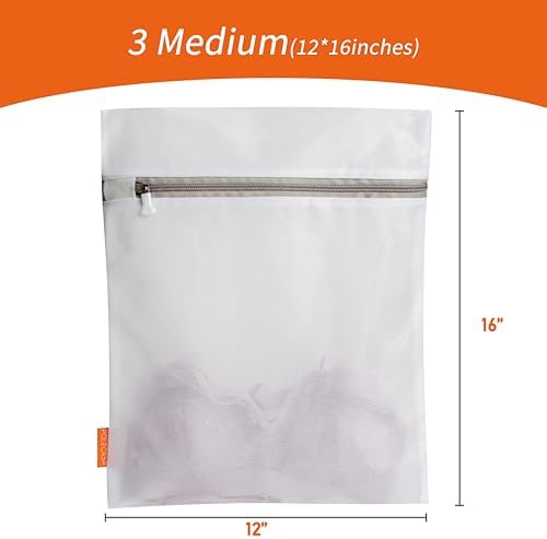 Polecasa Mesh Laundry Bags 3 Pack, 12 x 16" Medium, Fine Mesh - Image 6