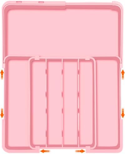 Spaclear Expandable Silverware Drawer Organizer, Utensil Tray for Kitchen by Spaclear