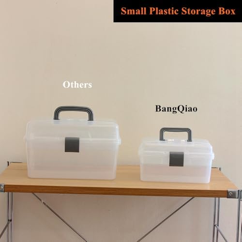 Clear Plastic Storage Container Box with Handle and Latch Lock - Image 6