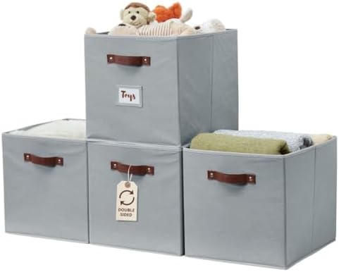 DECOMOMO Storage Bins, Storage Baskets for Shelves by DECOMOMO