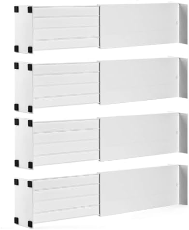 Dial Industries Dresser Drawer Organizer Dividers, Set of 4, 4.5" Deep by DialIndustries