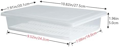4PCS Food Storage Container, Plastic Food Containers Large - Image 3