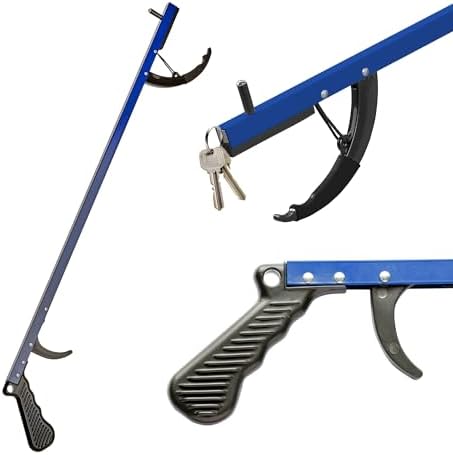 Sammons Preston Reacher, 26" Grabber Tool for Seniors, Magnetic Tip, Blue by SammonsPreston