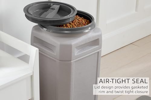 Mighty Tuff 13 Gallon, 54 Lbs Capacity, BPA-Free Pet Food Storage Container with Rolling Dolly on Wheels and Perfect Portion Scoop, Mobile Solution for Air-Tight Pet Food Storage - Image 5