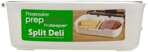 ProKeeper Split Deli Food Storage Container with Air-Tight Silicone Seal and Dry Erase Compatible Lid, 11.75 (Pack of 2) - Image 6