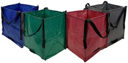 DURASACK Heavy Duty Storage Tote Bag 22-Gallon, Multicolored, Pack of 4 by DURASACK