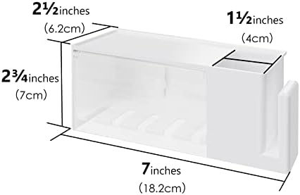 Linkidea 5-Slot Wall Mount Waterproof Toothbrush Holder for Bathroom, Plastic Organizer for Toothpaste, Compatible with Oral-B CrossAction, Colgate Renewal Manual Toothbrush (White) - Image 4