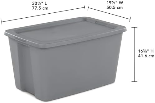 30 Gallon Stackable Heavy Duty Plastic Storage Bin With Secure Lid - Image 6