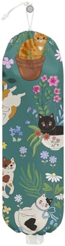Garden Cat Plastic Bag Holder, Wall Mount Grocery Bag Holder by Unknown