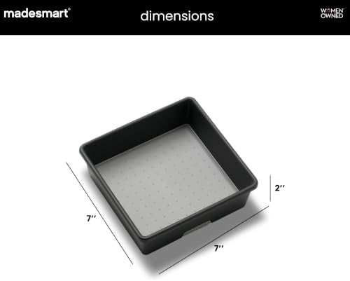 madesmart Classic 6 x 6 Storage Bin, Granite - Image 6