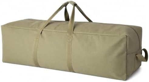 DoYiKe Extra Large Canvas Travel Duffle Bag,Military Tent Duffel Storage by DoYiKe