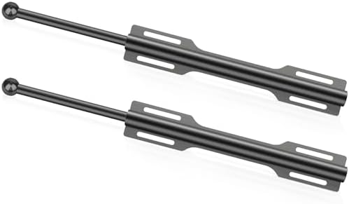 12" Valet Rod for Closet Pull Out (2 Pack, Black) by FIRJOY
