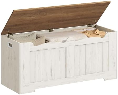 Hzuaneri 43 inches Farmhouse Storage Chest | 55 Gal | Retro White by Hzuaneri