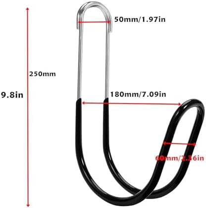 Garden Hose Holder Water Hose Hanger Wall Mounted,304Stainless Steel Solid Hose Hook Holds Up to 50Ft Garden Hose, Expandable Hose, Water Hose(Black Paint 1pcs) - Image 4