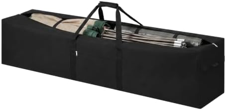 1 Pcs 70 x 18 x 12 Inch, 250 L Large Storage Duffle Bag Black by Hubeii