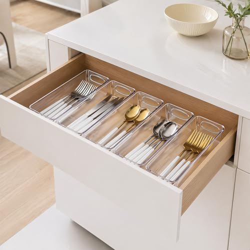 UFORU 5 Pack Clear Plastic Pantry Organizers and Storage with Handles - Image 7