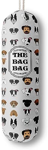 Grocery Bags Holder Organizer For Shopping Bags, Wall Mount Plastic Bags Storage Container Dispensers, Pet Lovers Home Kitchen Bags, The Bag Bag Grocery Bag Holder, Gifts For Women Dog Mom Dad (G-9) by HiLus