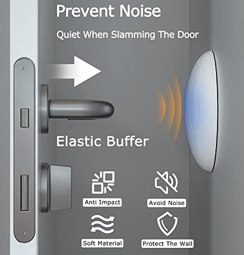 Door Stoppers Wall Protector Buffer Guard Doorknob Door Handle Bumper Self Adhesive Silencer Soft Rubber Crash Pad for Home Office - Image 7