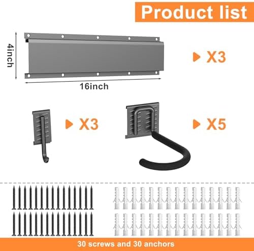 TORACK Wall Mounted Bike Storage Rack, Vertical Bikes Storage for Garage - Image 5