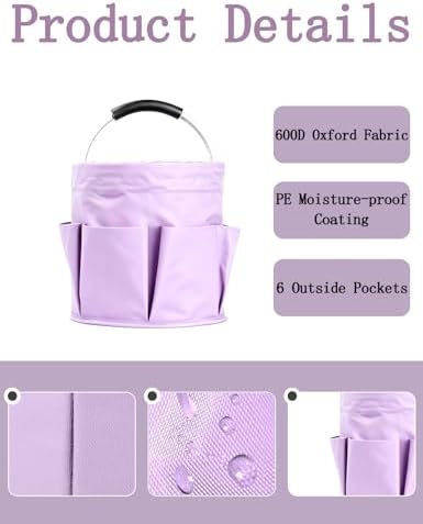 Cleaning Caddy with Handle, for Cleaning Supplies Organizer Bucket - Image 3