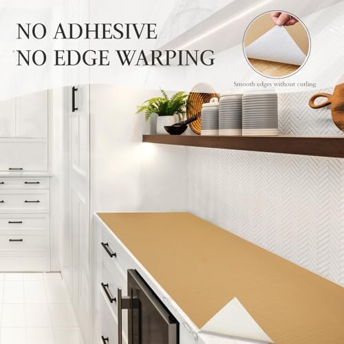 Beautysaid Shelf and Drawer Liner for Kitchen Cabinet Non Adhesive Non Slip - Image 5