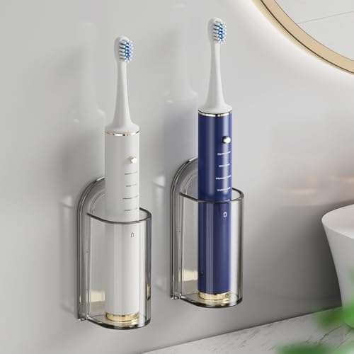 MOPMS Electric Toothbrush Holders Wall Mounted for Bathrooms 2Pcs by MOPMS
