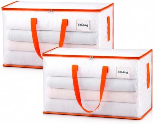 KYODOLED 2-Pack Clear Moving Bags Heavy Duty Extra Large, Storage Totes by KYODOLED